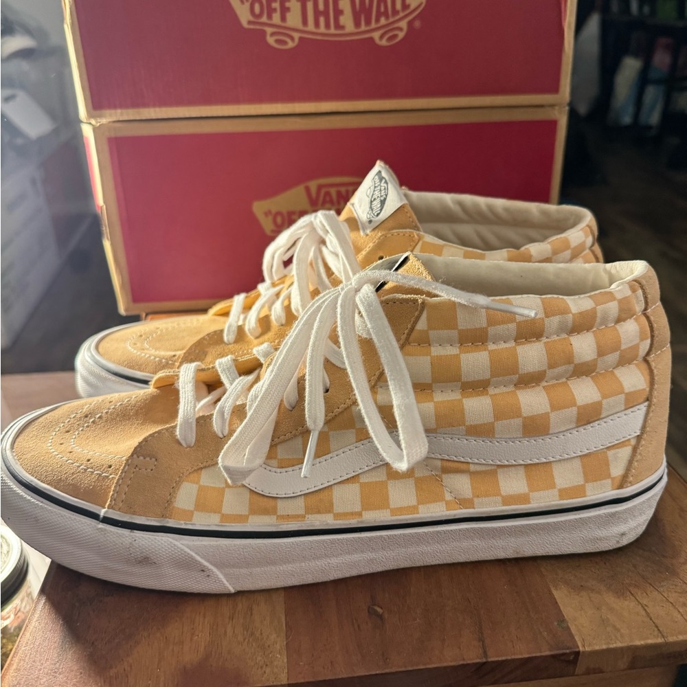 Size 13 vans sk8 mid checkered